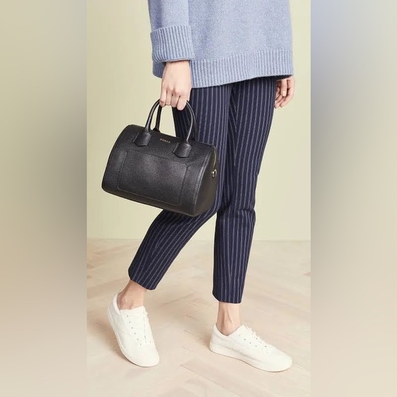 Furla Alba Pebbled Leather Satchel Crossbody Baby - Picture 3 of 10